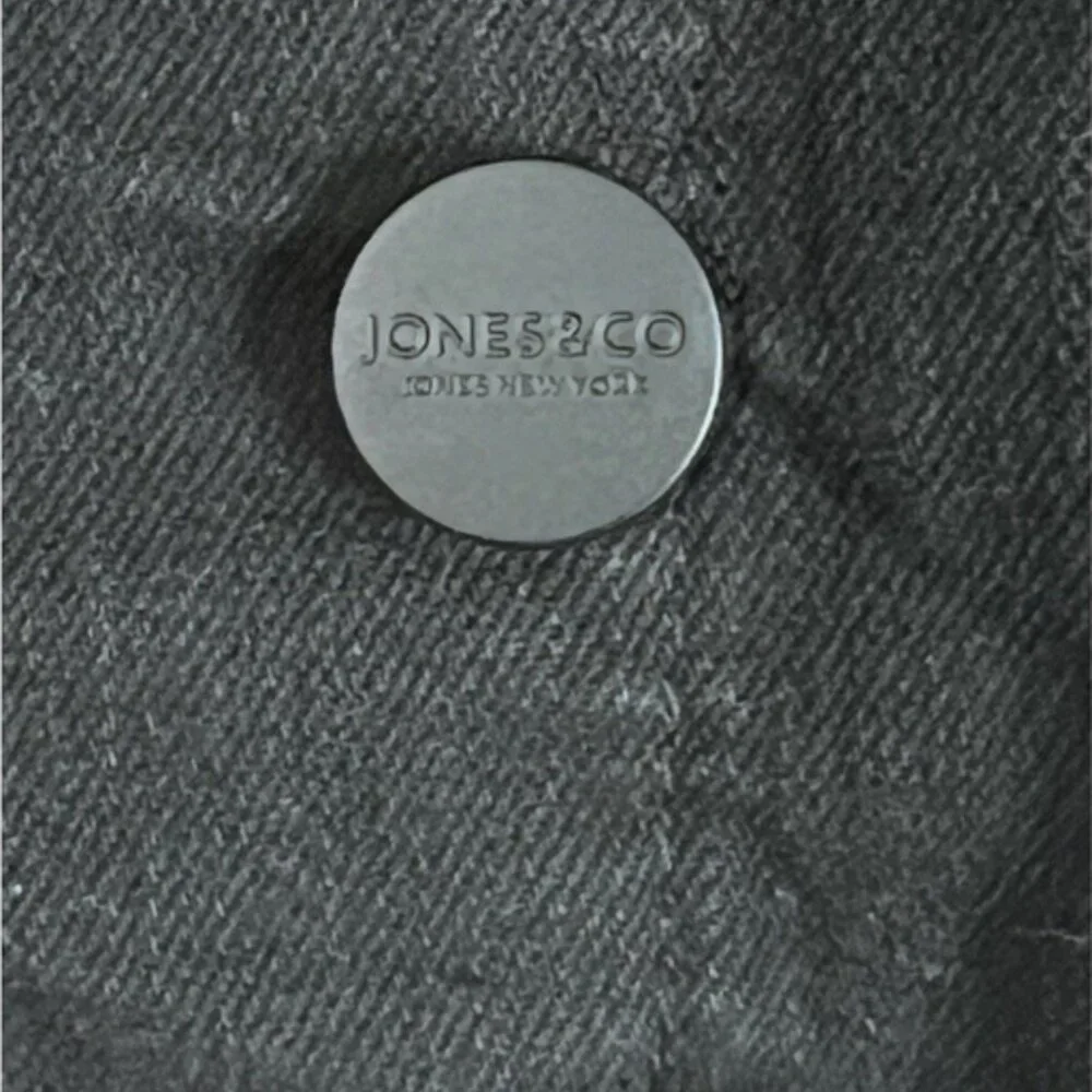 Jones & Co Black Denim Jacket 3X | Vintage-Wash Classic Trucker | Timeless Layer - Picture 9 of 13
